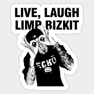 Live Laugh Limp Bizkit // Vintage Minimalist Fan Art Sticker